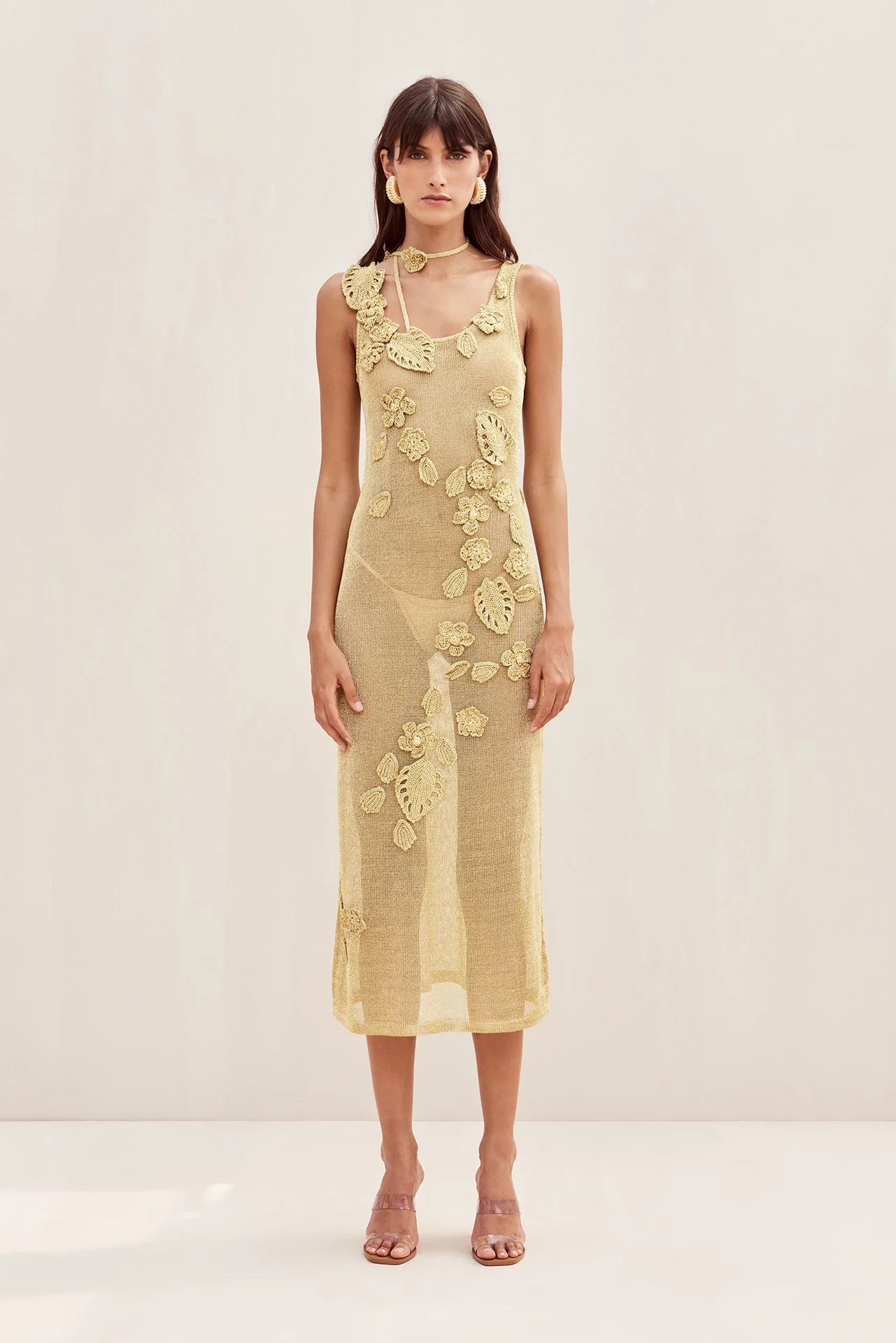 CULT GAIA - PEMMA CROCHET DRESS (Size Medium)