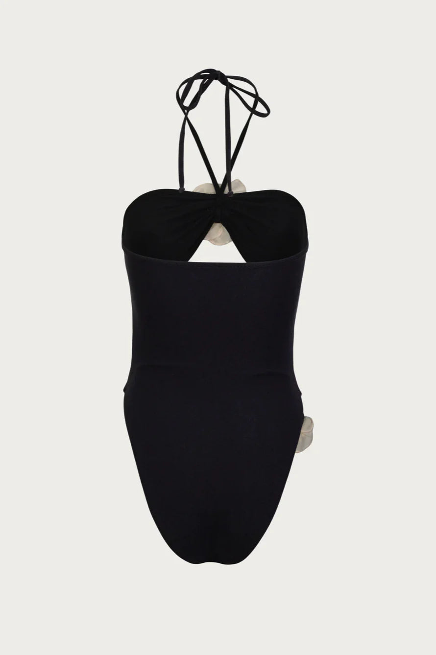 SAME - ROSE CUTOUT ONE PIECE (Size Medium)