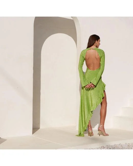 DELFI - ROSALIA DRESS GREEN (Size Small)