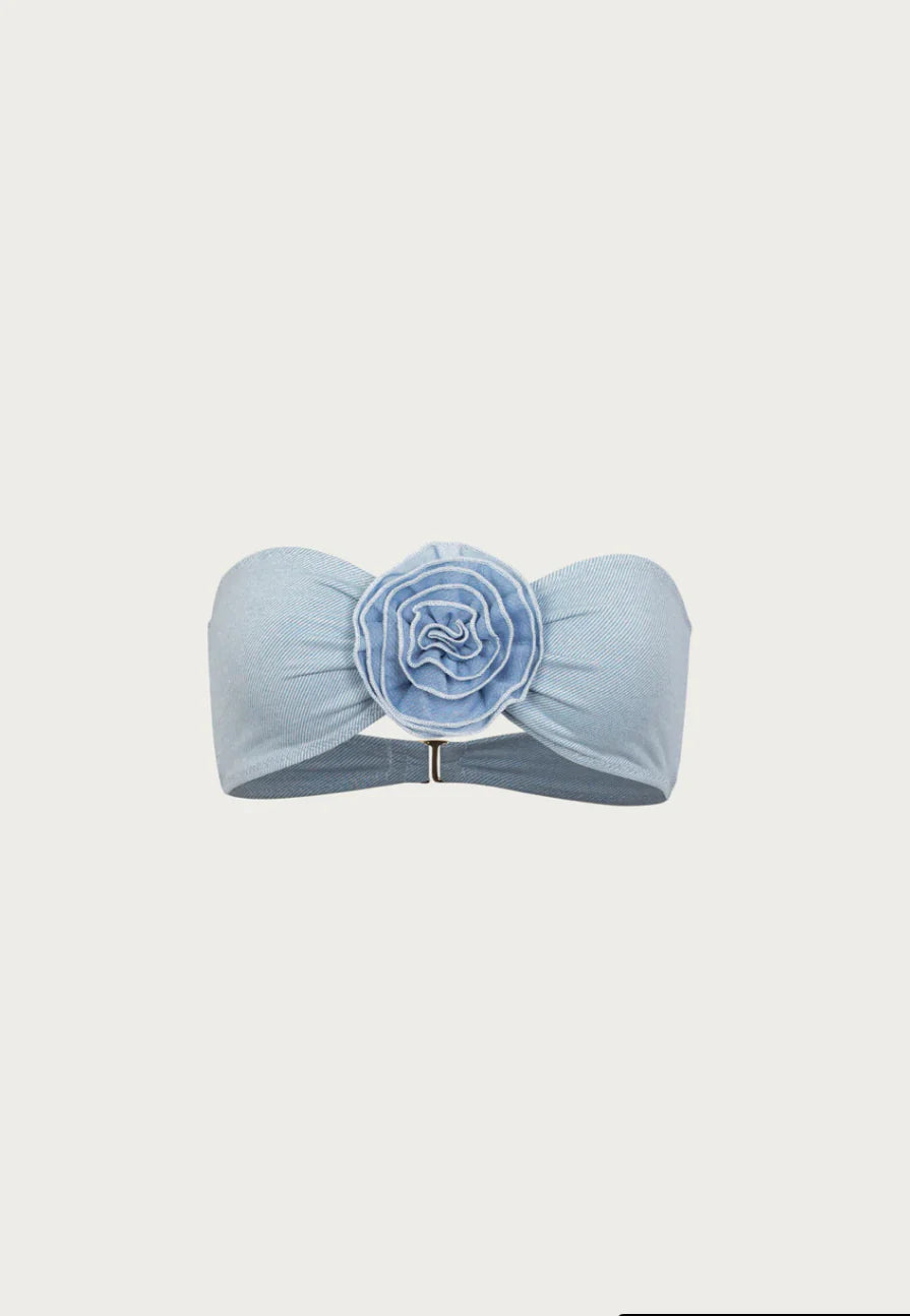 SAME - ROSE BANDEAU SWIMWEAR (Size Small)