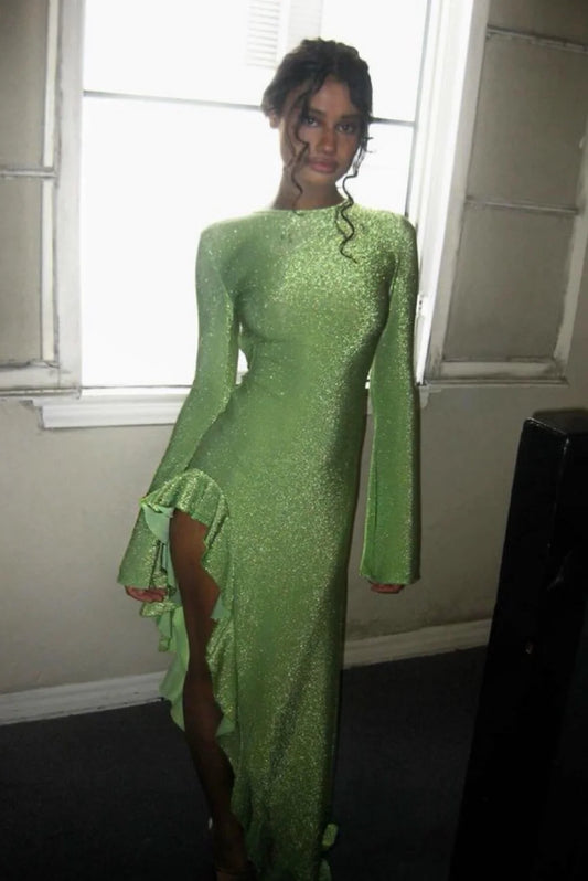 DELFI - ROSALIA DRESS GREEN (Size Small)