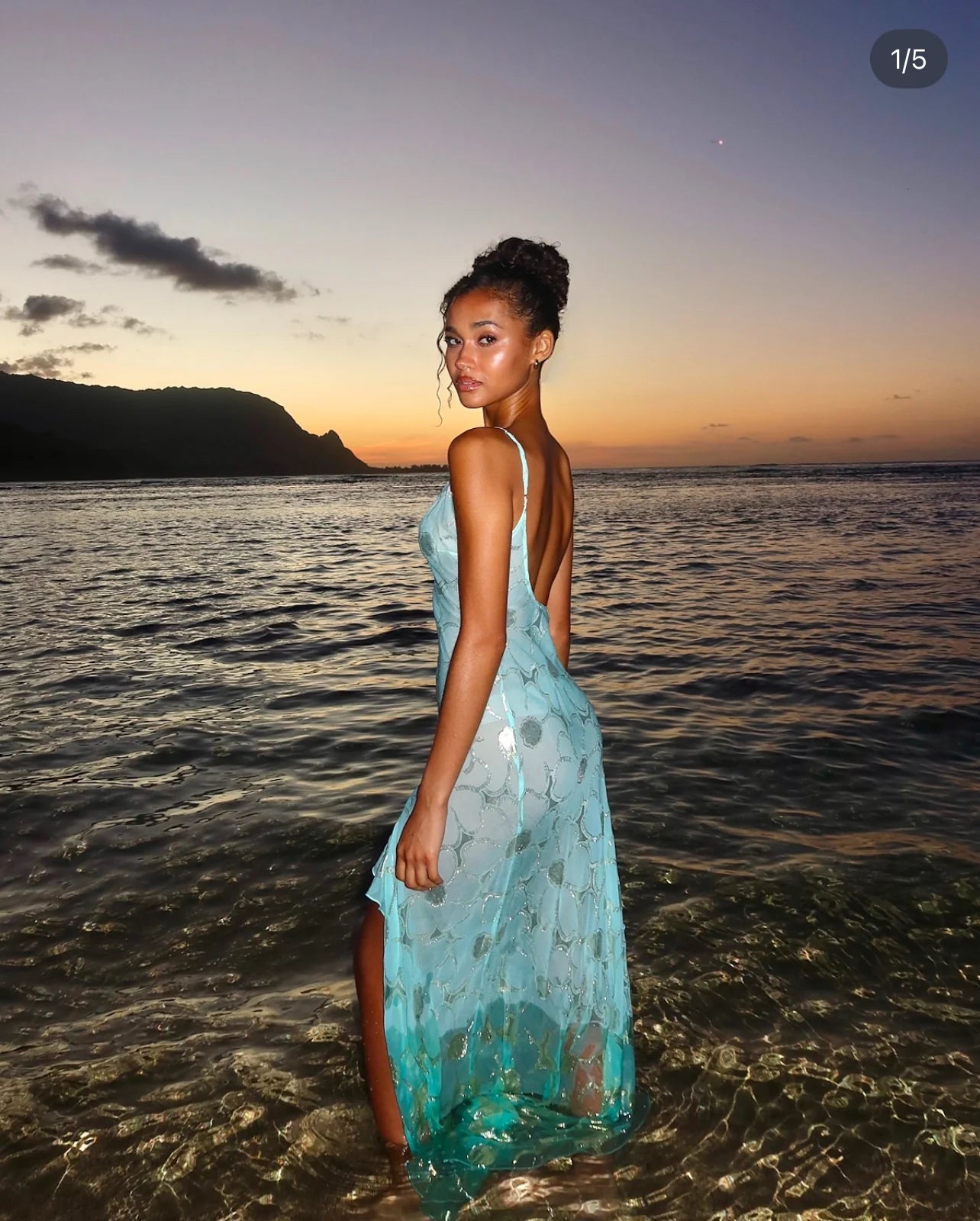 DELFI - AQUA LARA DRESS (Size Small)