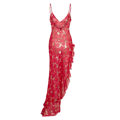 DELFI - LARA DRESS RED (Size XS)