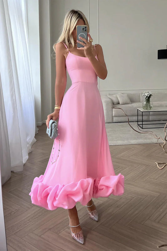 POST MERIDIEM - FLOUNCE BUSTIER MIDI DRESS (Size Small)