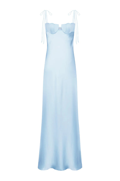 ANNA OCTOBER - TULIP DRESS BLUE (Size Medium)