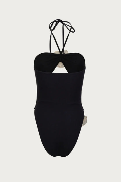 SAME - ROSE CUTOUT ONE PIECE (Size Medium)