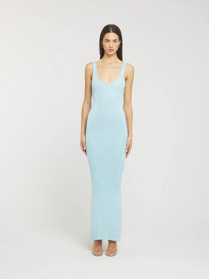 RENT ASTA RESORT - ANA DRESS BAIA BLUE (Size Small)