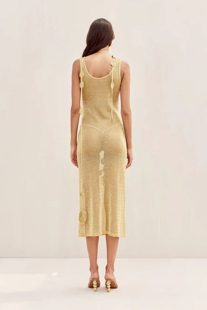 CULT GAIA - PEMMA CROCHET DRESS (Size Medium)