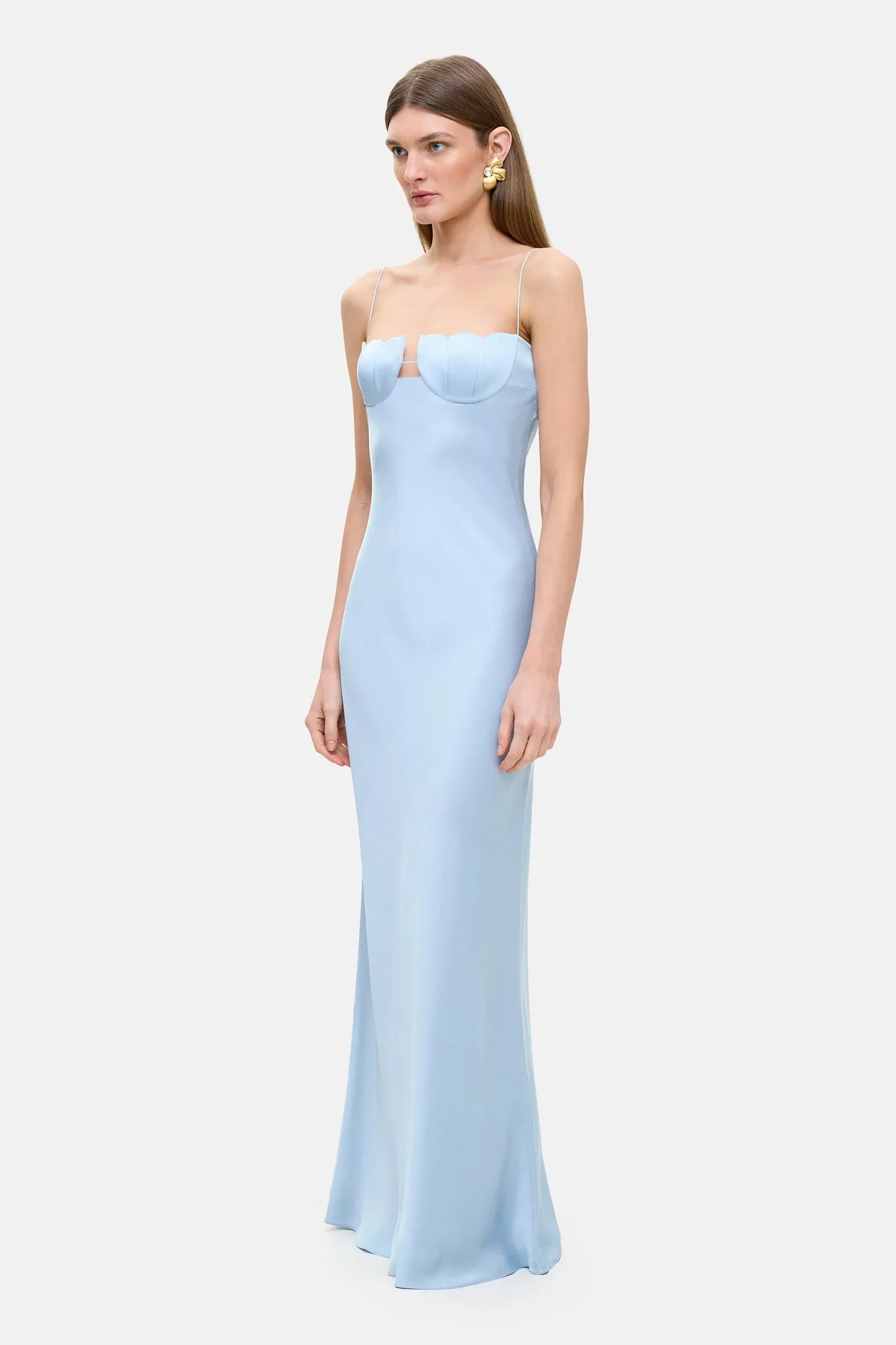 ANNA OCTOBER - TULIP DRESS BLUE (Size Medium)