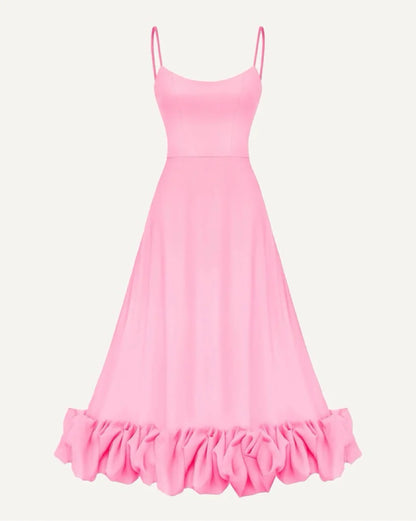 POST MERIDIEM - FLOUNCE BUSTIER MIDI DRESS (Size Small)