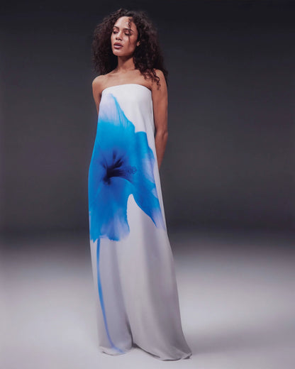RAT & BOA - MONROE DRESS BLUE FLOWER (Size S/M)